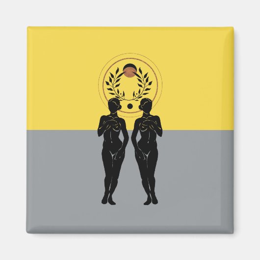 Astra Feminine Moderne Kunst Magnet (Vorne)