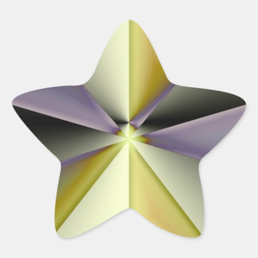 Astra Metallica Stern-Aufkleber (Vorderseite)