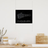 Astra per aspera motivierend Poster (Küche)