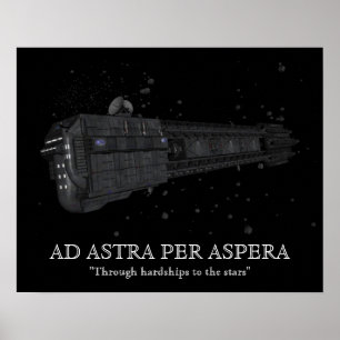 Astra per aspera motivierend Poster