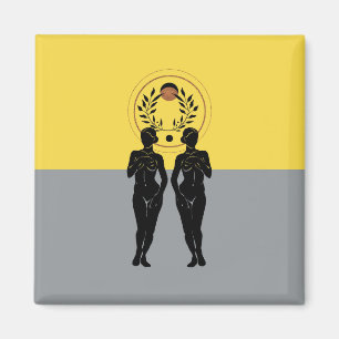 Astra Weibliche Moderne Kunst Magnet