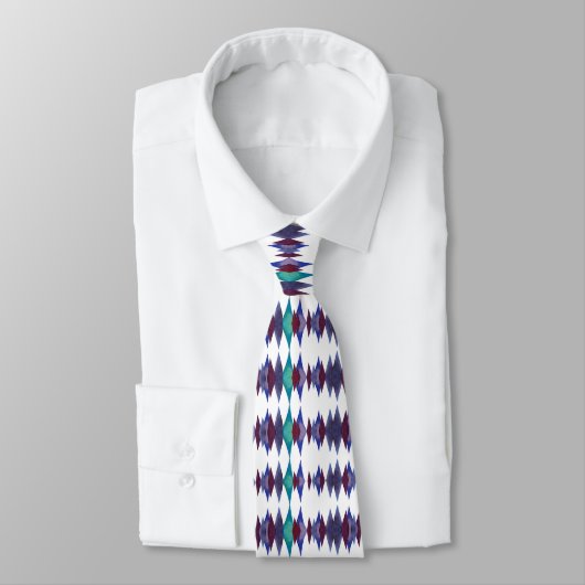 Astract Pattern Neck Tie Krawatte (Gebunden)