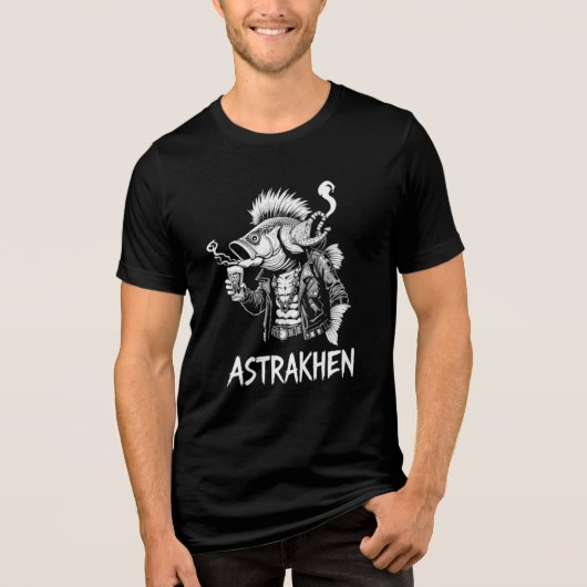 Astrakhen Punk Fish Tri-Blend Shirt (Vorderseite)