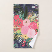 Astral Aura Winter Floral & Gold Punkte Badhandtuch Set (Handtuch)