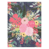 Astral Aura Winter Floral & Gold Punkte Tischdecke (Vorderseite)