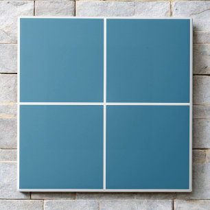 Astral Blue Checkered Modern Monochrome Bold Fliese