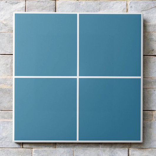 Astral Blue Checkered Modern Monochrome Bold Fliese