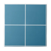 Astral Blue Checkered Modern Monochrome Bold Fliese (Vorderseite)