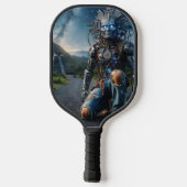 Astral Blue Jeans Warrior Pickleball Schläger (Rückseite)