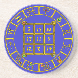 ASTRAL CODE / MAGIC SQUARE 33,blau Getränkeuntersetzer