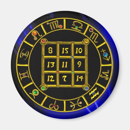 ASTRAL CODE,MAGIC SQUARE 33 Zodiac Astrology Chart Magnet (Vorne)