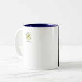 ASTRAL CODE,MAGIC SQUARE 33 Zodiac Astrology Chart Zweifarbige Tasse (Vorderseite Links)