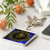 ASTRAL EYE / BLAUE TALISMAN / Astrologie Chart Schlüsselanhänger (Seite)