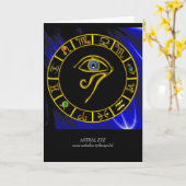 ASTRAL EYE / BLAUE TALISMAN KARTE (Gelbe Blume)