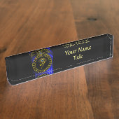 ASTRAL EYE / BLAUE TALISMAN UND ZODIAC SIGNES NAMENSPLAKETTE (Seite)