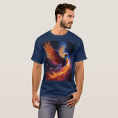 Astral Flame: Nebula Phoenix Design T - Shirt (Vorne ganz)