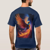 Astral Flame: Nebula Phoenix Design T - Shirt (Rückseite)