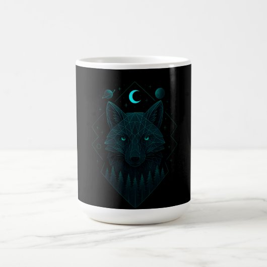 Astral Fox - Kosmisch cleverer Geist Kaffeetasse (Mittel)