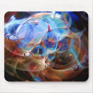 Astral Galaxy Orion's Gürtel Lampwork Glasnebel Mousepad