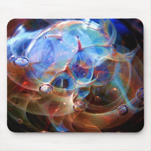 Astral Galaxy Orion's Gürtel Lampwork Glasnebel Mousepad (Vorne)