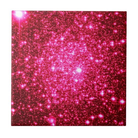 Astral Glitter Hot Pink Fliese (Vorderseite)
