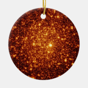 Astral Glitter Kupfer-Bronze-Weihnachtsdekoration Keramikornament