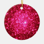 Astral Glitzer Heiß rosa Weihnachtsschmuck (Vorne)