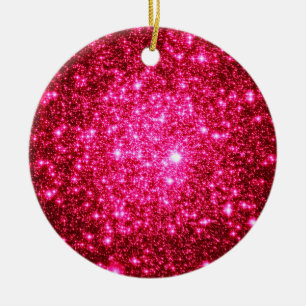 Astral Glitzer Heiß rosa Weihnachtsschmuck