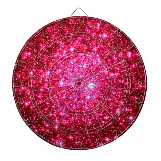 Astral-Glitzer Hot Pink Dartscheibe (vorne)