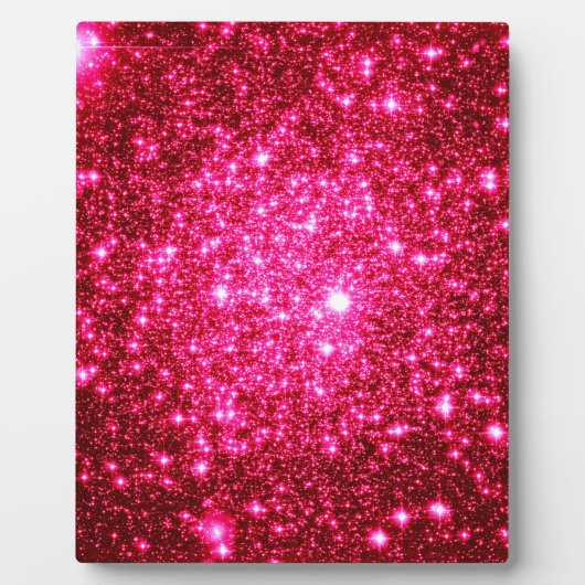 Astral-Glitzer Hot Pink Fotoplatte (Vorderseite)