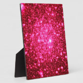 Astral-Glitzer Hot Pink Fotoplatte (Seite)