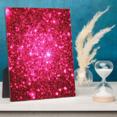 Astral-Glitzer Hot Pink Fotoplatte (Seite)