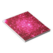 Astral-Glitzer Hot Pink Notizblock (angewinkelt)