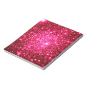 Astral-Glitzer Hot Pink Notizblock (Rotiert)