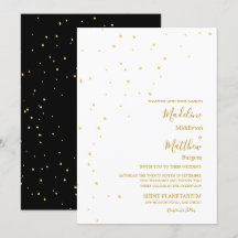 Astral Gold Spots Black Abend Wedding