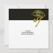 ASTRAL HORUS EYE / BLAUE TALISMAN Astrologie Chart Einladung (Rückseite)