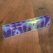 ASTRAL HORUS EYE, BLUE TALISMAN Astrologie Chart Namensplakette (Seite)