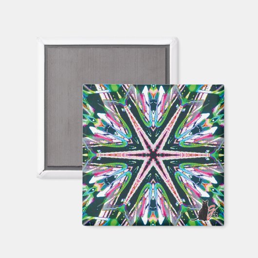 Astral Kaleidoscope Magnet (Vorderseite/Rückseite)