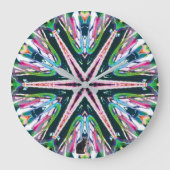 Astral Kaleidoskop Große Wanduhr (Vorderseite)