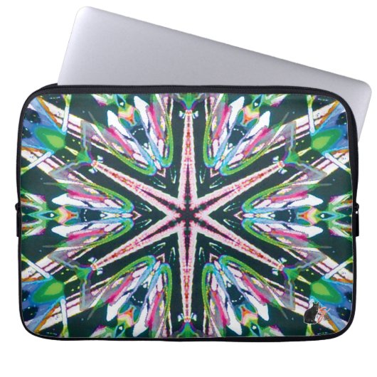 Astral Kaleidoskop Laptop Sleeve (Vorderseite)