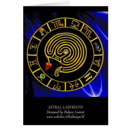 ASTRAL LABYRINTH GOLD ZODIAC CHART Astrologie (Vorne)