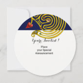 ASTRAL LABYRINTH GOLD ZODIAC CHART Astrologie Einladung (Rückseite)