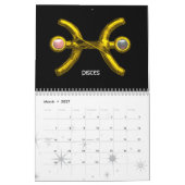 ASTRAL LABYRINTH GOLD ZODIAC CHART Astrologie Kalender (Mär 2027)