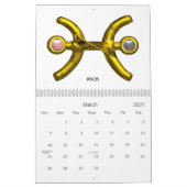 ASTRAL LABYRINTH GOLD ZODIAC CHART Astrologie Kalender (Mär 2027)