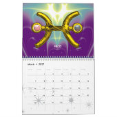ASTRAL LABYRINTH GOLD ZODIAC CHART Astrologie Kalender (Mär 2027)