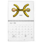 ASTRAL LABYRINTH GOLD ZODIAC CHART Astrologie Kalender (Mär 2026)