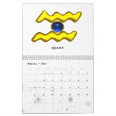 ASTRAL LABYRINTH GOLD ZODIAC CHART Astrologie Kalender (Feb 2027)