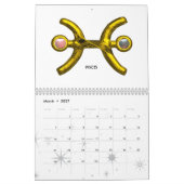 ASTRAL LABYRINTH GOLD ZODIAC CHART Astrologie Kalender (Mär 2027)