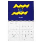 ASTRAL LABYRINTH GOLD ZODIAC CHART Astrologie Kalender (Feb 2027)