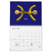 ASTRAL LABYRINTH GOLD ZODIAC CHART Astrologie Kalender (Mär 2027)